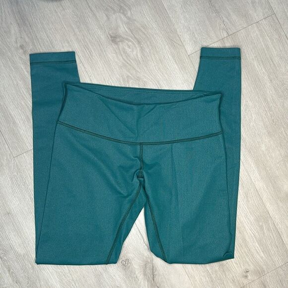 Lululemon Forage Teal Denim Wunder Under Pants size 8 - Picture 9 of 9